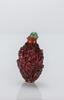 Qing-A Red Amber Carved ‘18 Luohan’ Snuff Bottle - 3