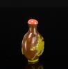 Qing-Yellowish Brown Glass Snuff Bottle - 3