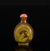 Qing-Yellowish Brown Glass Snuff Bottle - 5