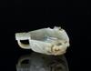 Qing-A White Jade Carved Rhombic Shape'Dragon' Washer - 4