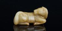 Qing-A Yellowish Jade Horse