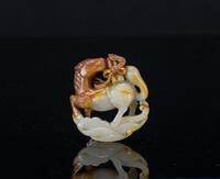 Ming-A White Jade Carved Horse