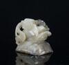 Liao- A White Jade Carved ‘Duck’Censer Top - 6