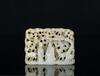 Liao-A White Jade Carved ‘Sage,Pine,Deer,Crane’ Pendent