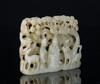 Liao-A White Jade Carved ‘Sage,Pine,Deer,Crane’ Pendent - 3