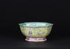 Late Qing-A Yellow Ground Famille Glazed Hexagon Bowl(Da Qing Daoguang Nian Zhi ‘Mark - 3