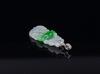 Light Lavender Green Jadeite Carved Ruyi Pendant - 4