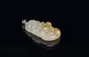 A Translucent Yellow Jadeite Carved Maitreya Pendant - 3