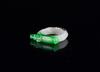 An Apple Green Jadeite Carved’Dragon’ Ring - 6