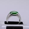 Fine translucent jadeite jade diamond ring - 5