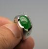 Fine translucent jadeite jade diamond ring - 6