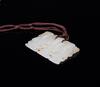 Qing-A White Jade Carved 'Fi,Lu,Shou' Pendant - 4