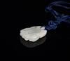 Late Qing-A White Carved Bergamot Flower Pendant - 4