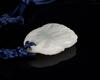 Late Qing-A White Carved Bergamot Flower Pendant - 5