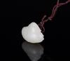 Qing-A White Jade Madarin Duck Pendant - 4