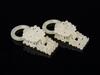 Qing-A Group Of Four Pair White Jade Carved &#8216;Flowers&#8217; Earrings (Total 8 ps) - 2