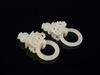 Qing-A Group Of Four Pair White Jade Carved &#8216;Flowers&#8217; Earrings (Total 8 ps) - 4