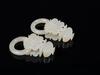 Qing-A Group Of Four Pair White Jade Carved &#8216;Flowers&#8217; Earrings (Total 8 ps) - 5