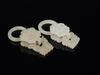 Qing-A Group Of Four Pair White Jade Carved &#8216;Flowers&#8217; Earrings (Total 8 ps) - 7