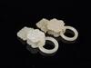 Qing-A Group Of Four Pair White Jade Carved &#8216;Flowers&#8217; Earrings (Total 8 ps) - 8