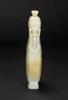 Qing-A White Jade &#8216;Lotus And Brids&#8217; Vase and Cover - 7