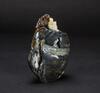 Qing-A Large Black And White Jade &#8216;Scholar and Sheep&#8217; Boulder With Poem - 2