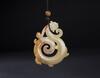 Antiques White Jade Dragon Pendant - 2