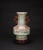 Early 20th Century- A Famiile Glazed &#8216;Dream Of Red Chamber&#8217;Double Handle Vase(Woodstand) - 3
