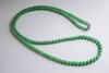 Very rare and fine bright green Jadeite round bead necklace - 3