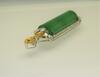 A Large bright green Jadeite Jade diamond pendant - 5