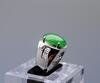 A Elegant Gentleman&#8217;s Jadeite Diamond Ring - 3