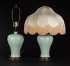 Republic-A Pair Of Celadon Glazed Vases Lamp - 3