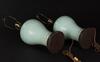 Republic-A Pair Of Celadon Glazed Vases Lamp - 6