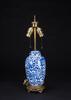 19thCentury-A Blue And White Vase Lamp - 3