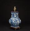 Qing-A Blue And White Vase Lamp - 3