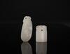 Qing-A Wo Carved White Jade Pendants - 2