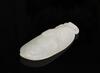 Qing-A Wo Carved White Jade Pendants - 4