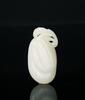 Qing -A White Jade Carved Melon Pendant