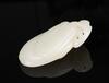 Qing -A White Jade Carved Melon Pendant - 6
