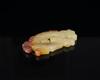 Antique-A White Jade Carved Dragon Pandant - 4
