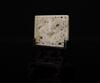 Ming-A White Jade Carved Dragon Plaque (woodstand) - 3