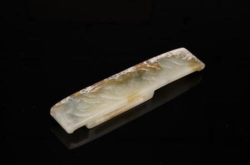 A Celadon White Jade Carved �ChiDragon� Sword Gurad