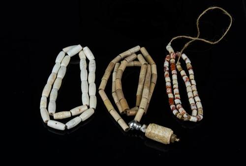 Antique-A Three Jade,Agate ,Nicklace