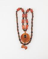 Agate And Amber Beads Necklace