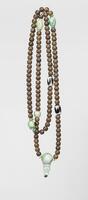 A Hard Stone Beads Necklace with Jadeite And Tian Zhu