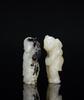 Qing-A Two Black White Jade Man(2 ) - 3