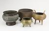 Qing/Republic-A Group Of Four Bronze Censer