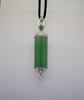 A Large rectangular curved Jadeite plaque pendant - 3