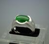 A Fine Translucent Jadeite Jade Diamond Men�s Ring - 2