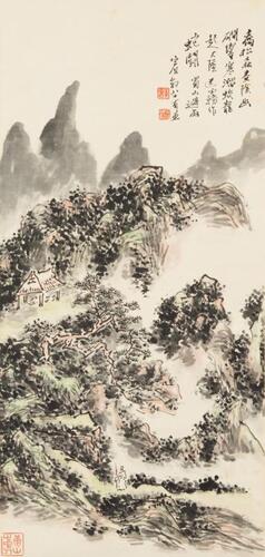 Huang Binhong(1865-1955) Ink And Color On Paper,